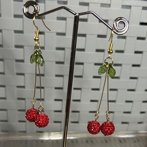3/$25 Cherry Dangle Earrings